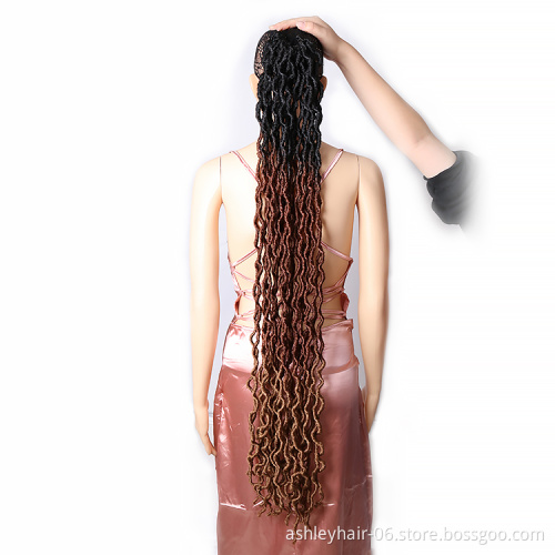 Julianna 36Inch Hot Quality Cheap Price Fashionable Synthetic Wholesale Goddess Faux Locs Crochet 36Inch Gypsy Locs Hair